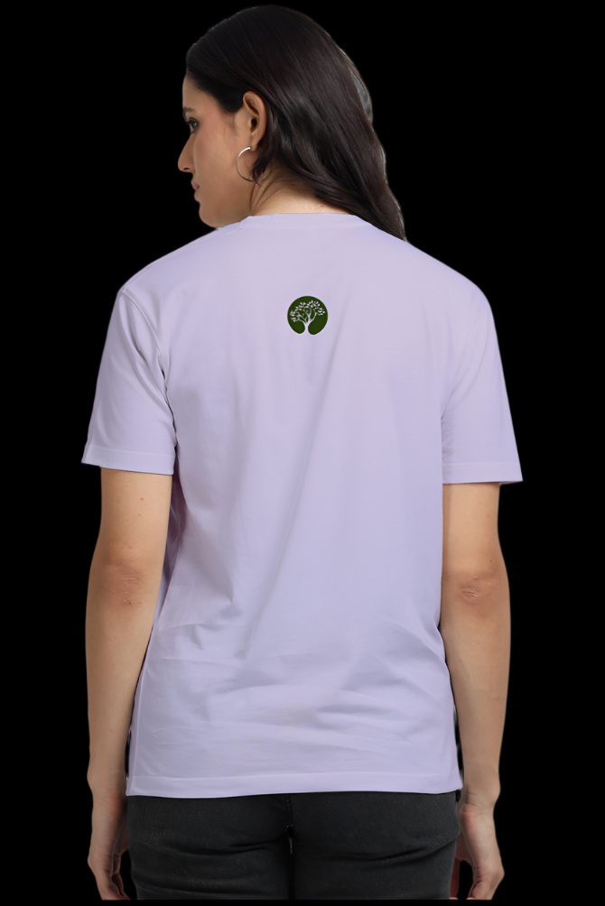 Back design of the ViNK “My Family, My Place” supima cotton unisex t-shirt showcasing the Tree of Life — a timeless symbol of strength, unity, and generational roots — rendered without text to invite quiet reflection and personal interpretation.