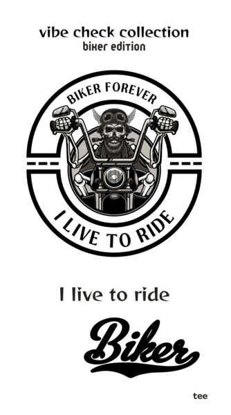 ViNK Biker Forever I Live To Ride Graphic Crewneck T-shirt in white — the front showcases a bold cruiser-inspired artwork symbolizing fearless freedom, while the back features the powerful “Rider” tagline in commanding print. A customised printed t-shirt designed as a graphic powerlook for modern-day alphas who wear their rebellion with pride. Available in sizes S upto 2XL.